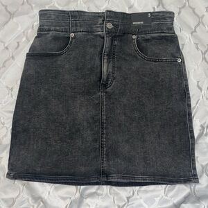 Express Denim Mineral Washed High Waist Skirt
